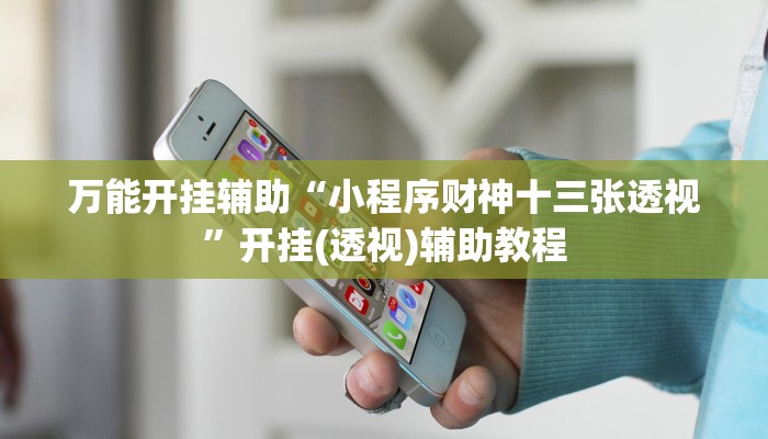 萬能開掛輔助“小程序財神十三張透視”開掛(透視)輔助教程